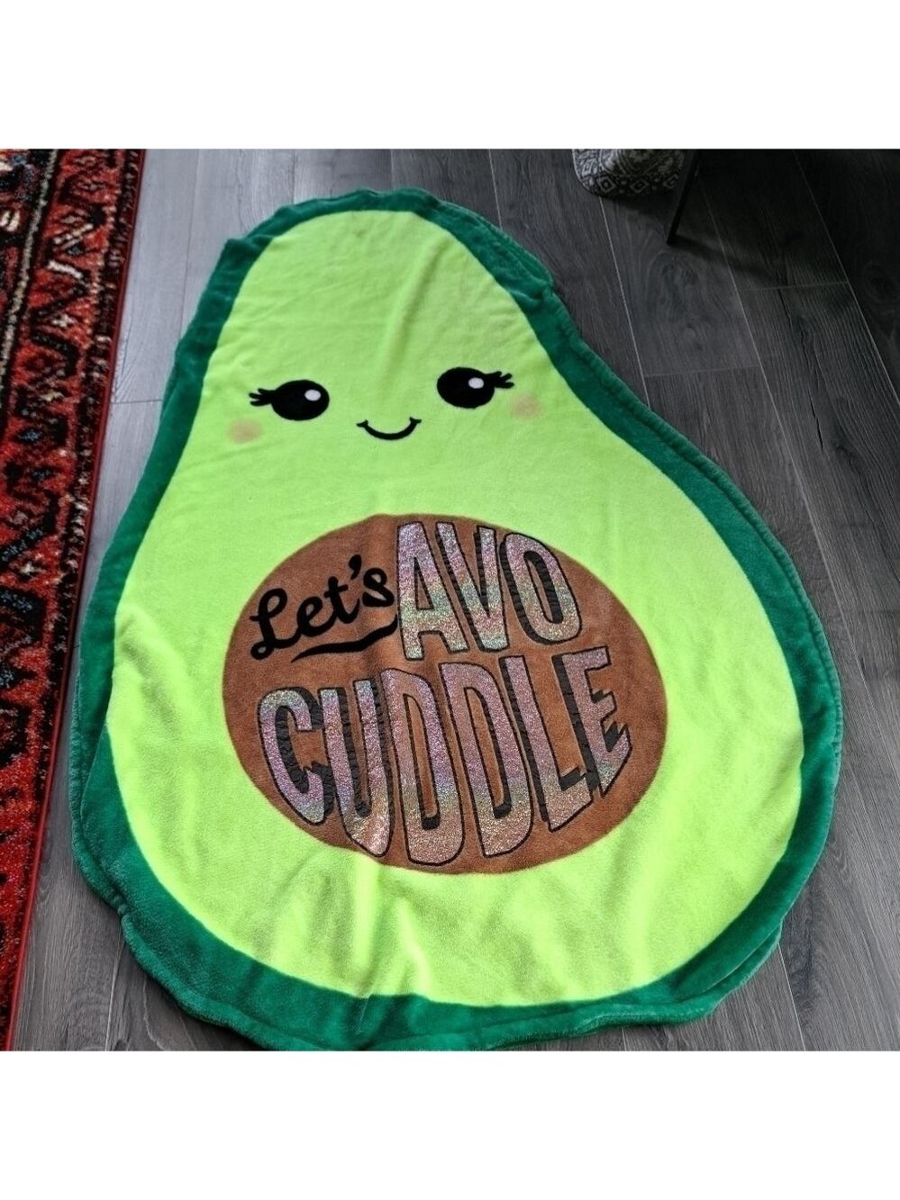 JUSTICE LET'S AVO CUDDLE fleece snuggle throw sleep sack Avocado Teens Tweens - Picture 9 of 10